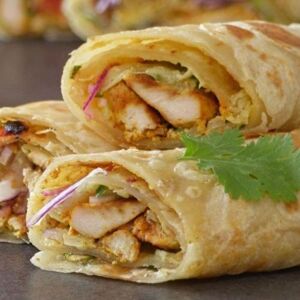 Chicken Chatpata Paratha Roll