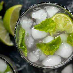 Fresh Lime With Cold Drink