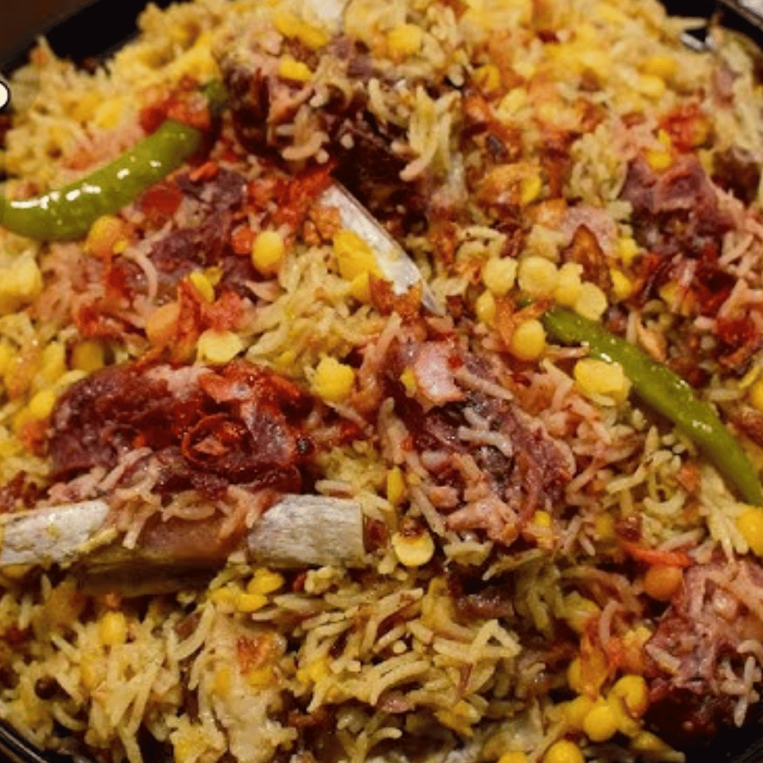 Mutton Chana Pulao Daig